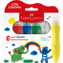 Jumbo washable squeeze paintbrushes, pack of 6